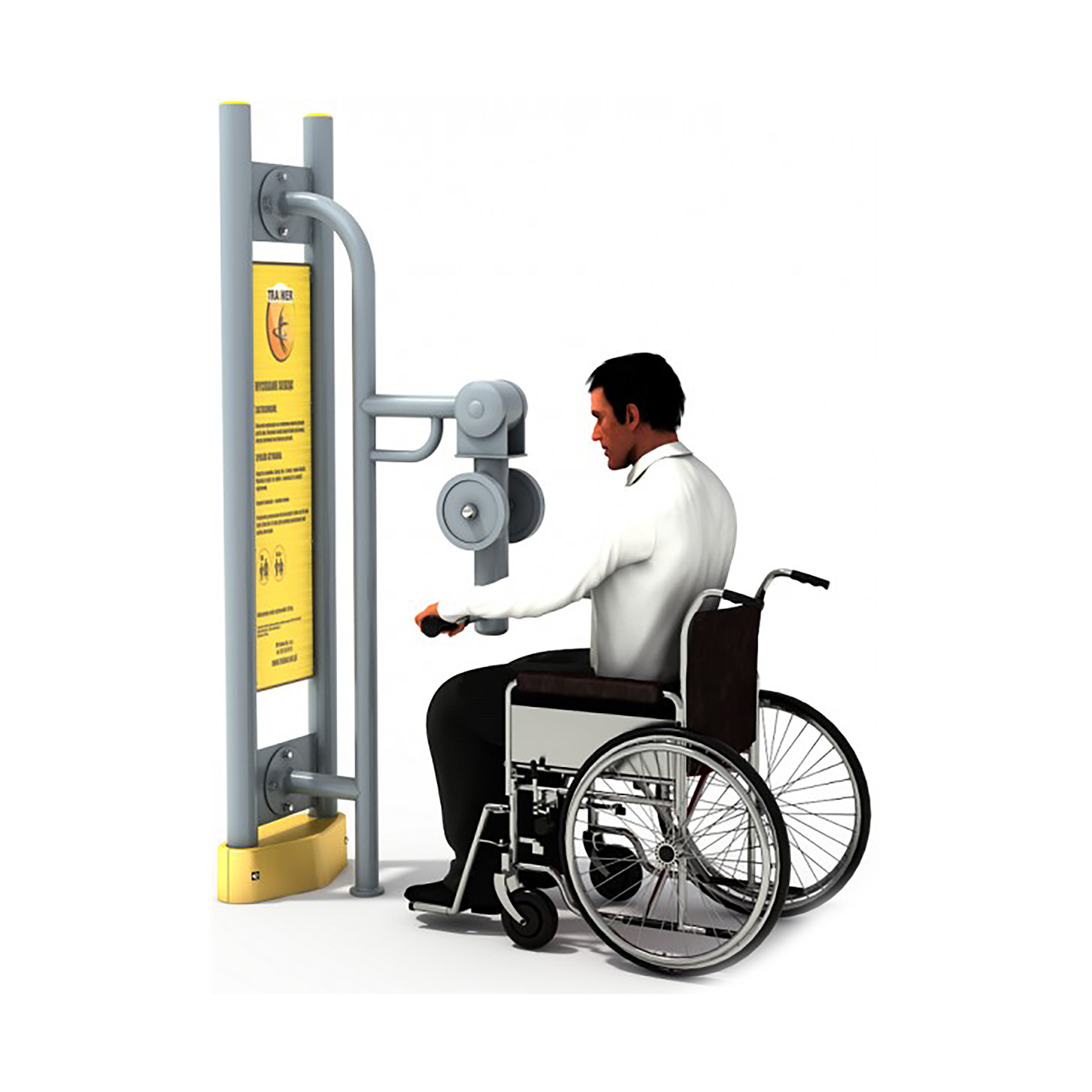 Máquina de entrenamiento inferior disabled máquinas gimnasio exterior